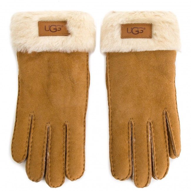 Guanti da donna UGG - W Turn Cuff Glove 17369 Chestnut