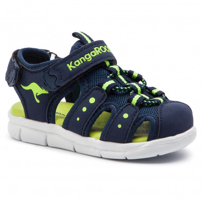 Sandali KANGAROOS - K-Mini 02035 000 4054 Dk Navy/Lime