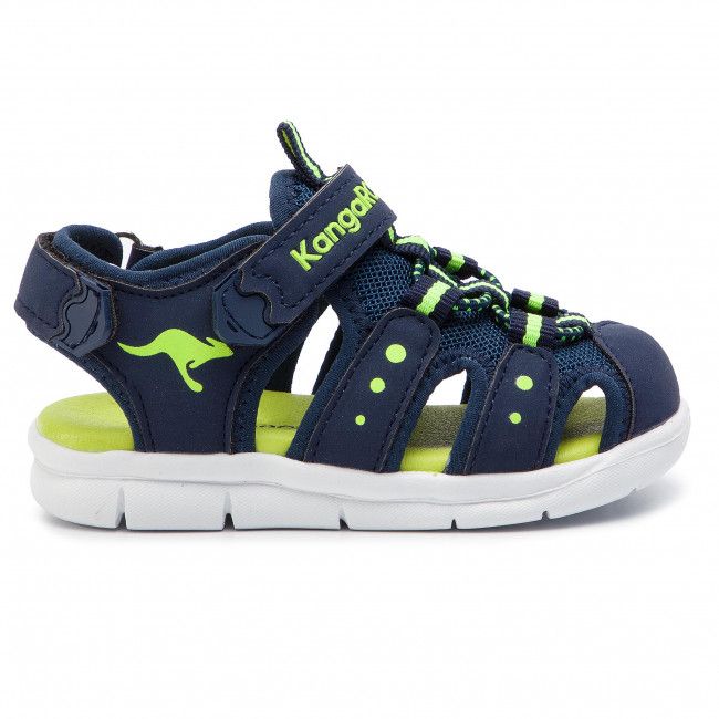 Sandali KANGAROOS - K-Mini 02035 000 4054 Dk Navy/Lime