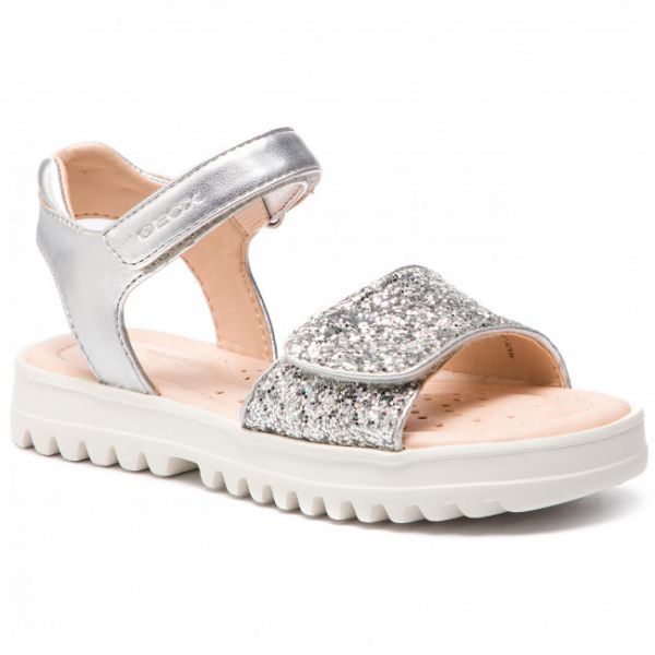 Sandali GEOX - J S.Coralie G. A J926EA 0EWNF C1007 S Silver Sandali GEOX - J S.Coralie G. A J926EA 0EWNF C1007 S Silver