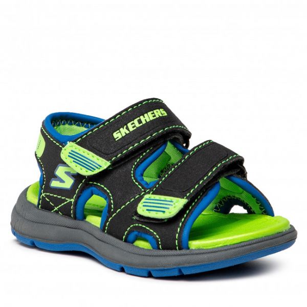 Sandali Skechers - Sun Spurt 97125N/BBLM Blk/Blue/Lime Sandali Skechers - Sun Spurt 97125N/BBLM Blk/Blue/Lime