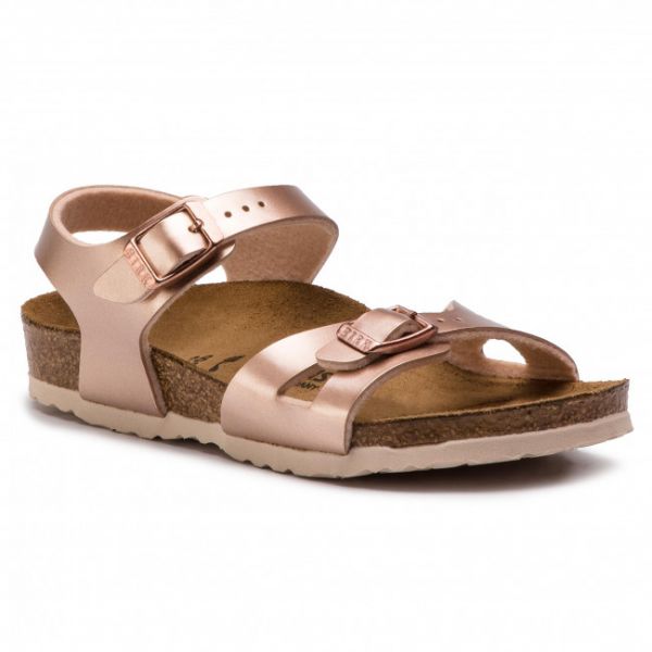 Sandali Birkenstock - Rio Kids Bf 1012520 Electric Metallic Copper Sandali Birkenstock - Rio Kids Bf 1012520 Electric Metallic Copper