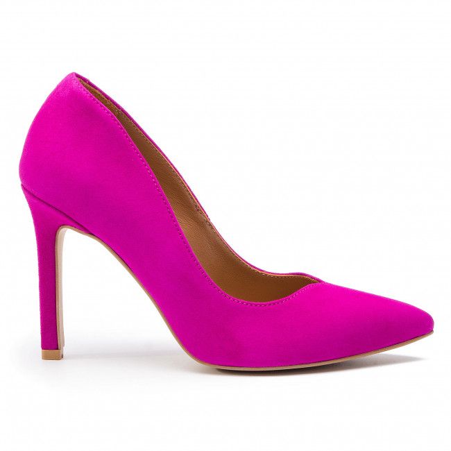 Scarpe stiletto R.POLAŃSKI - 1003 Fuksja Zamsz Neon