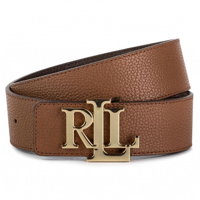 Cintura da donna Lauren Ralph Lauren - Rev Lrl 40 Drc Wde 412754806002 Tan/Dark Brown