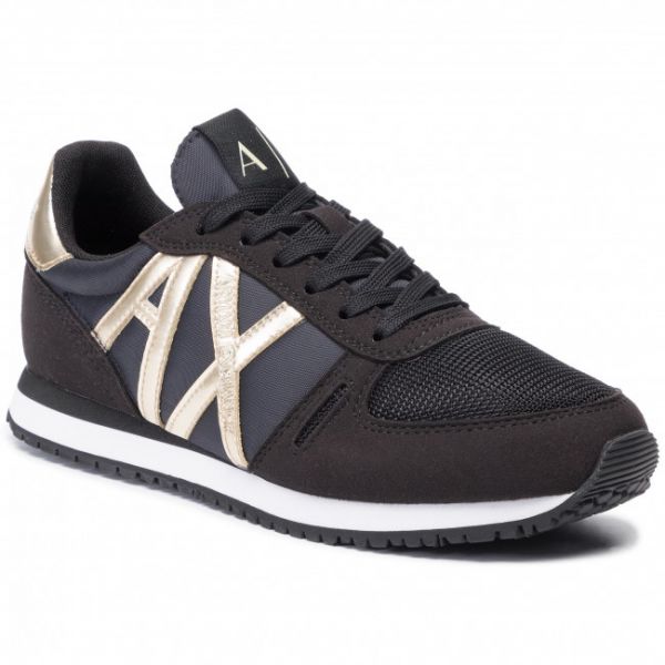 Sneakers ARMANI EXCHANGE - XDX031 XV137 N692 Black/Lt Gold Sneakers ARMANI EXCHANGE - XDX031 XV137 N692 Black/Lt Gold