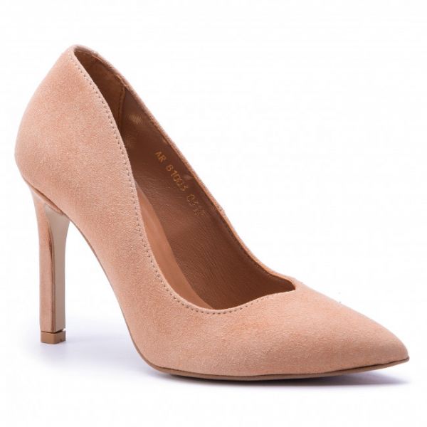 Scarpe stiletto R.POLAŃSKI - 1003 Beż Zamsz