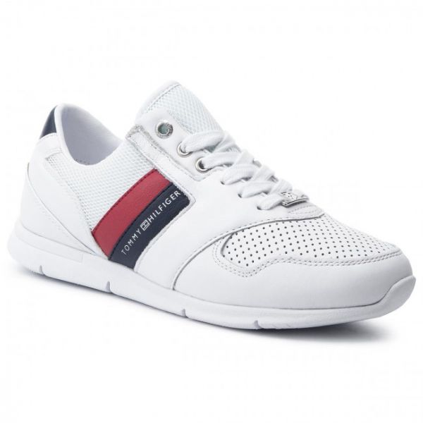 Sneakers TOMMY HILFIGER - Lightweight Leather Sneaker FW0FW04261 Rwb 020