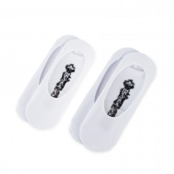 Set di 2 paia di pedulini da donna CONVERSE - E749W-2010 Bianco