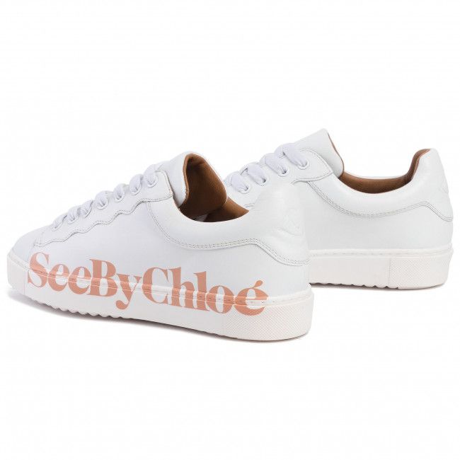 Sneakers SEE BY CHLOÉ - SB33125A Bianco/Logo Pink 101