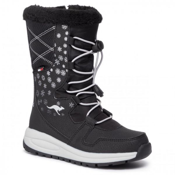 Stivali da neve KangaRoos - K-Glaze Rtx 18405 000 5002 Jet Black/Silver