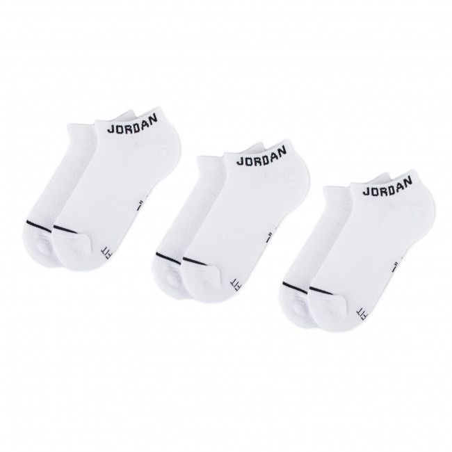 Set di 3 paia di calzini corti unisex Nike - SX5546 100 Bianco