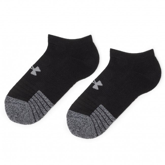 Set di 3 paia di calzini corti unisex UNDER ARMOUR - Heatgear No Show Sock 1346755-035 Gray