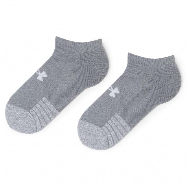 Set di 3 paia di calzini corti unisex UNDER ARMOUR - Heatgear No Show Sock 1346755-035 Gray