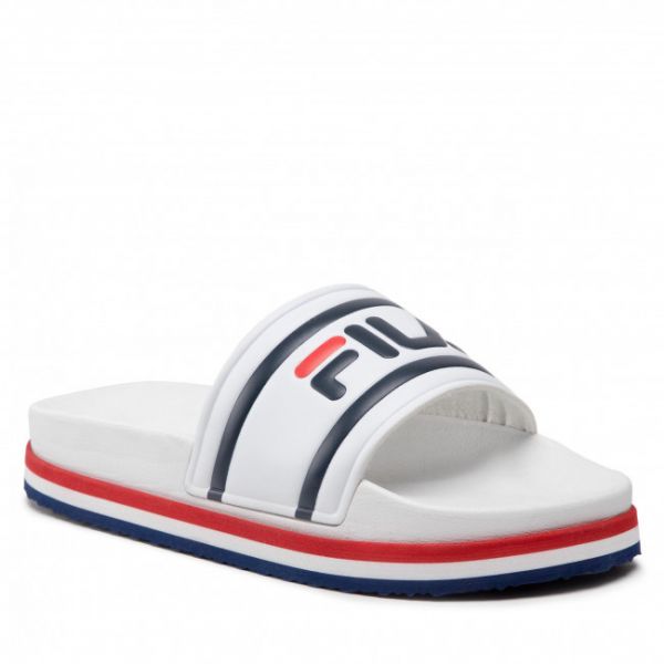 Ciabatte FILA - Morro Bay Zeppa Wmn 1010639.02P White/Stripe