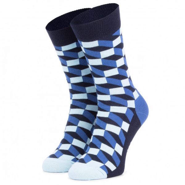 Calzini lunghi unisex HAPPY SOCKS - FIO01-6000 Blu scuro