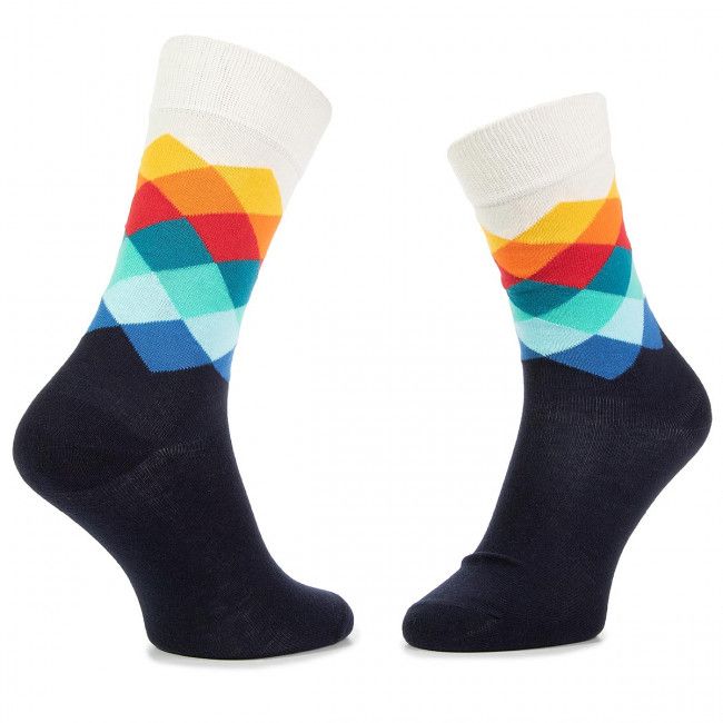 Set di 3 paia di calzini lunghi unisex HAPPY SOCKS - XMIX08-6000 Multicolore