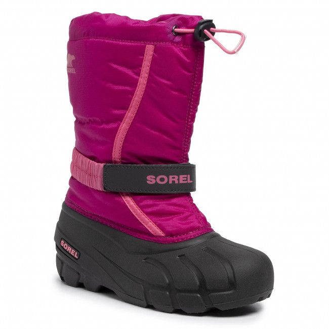 Stivali da neve SOREL - Youth Flurry NY1965 Deep Blush/Tropic Pink 684