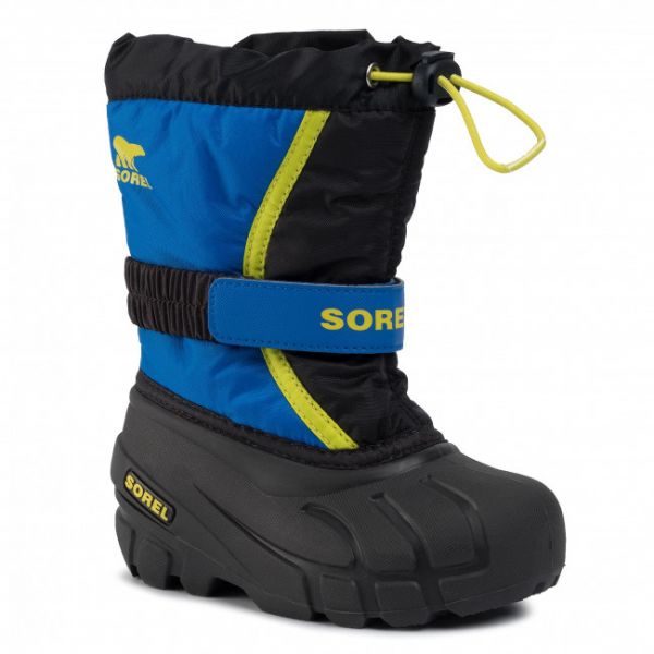 Stivali da neve SOREL - Childrens Flurry NC1965 Black/Super Blue 014 Stivali da neve SOREL - Childrens Flurry NC1965 Black/Super Blue 014