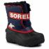 Stivali da neve SOREL - Childrens Snow Commander NC1960 Noctural/Sail Red 591