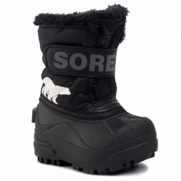 Stivali da neve Sorel - Toddler Snow Commander NV1960 Black/Charcoal 010 Stivali da neve Sorel - Toddler Snow Commander NV1960 Black/Charcoal 010