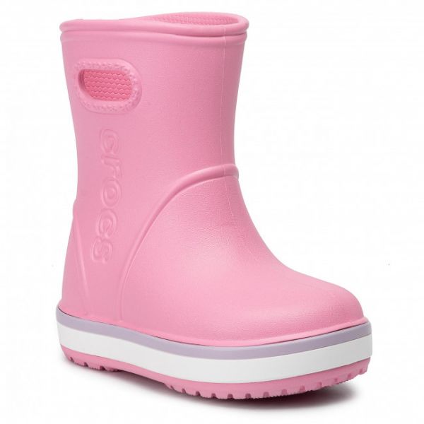 Wellington Crocs - Crocband Rain Boot K 205827 Pink Lemonade/Lavender Wellington Crocs - Crocband Rain Boot K 205827 Pink Lemonade/Lavender