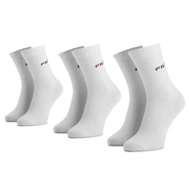 Set di 3 paia di calzini lunghi unisex Fila - F9630 White