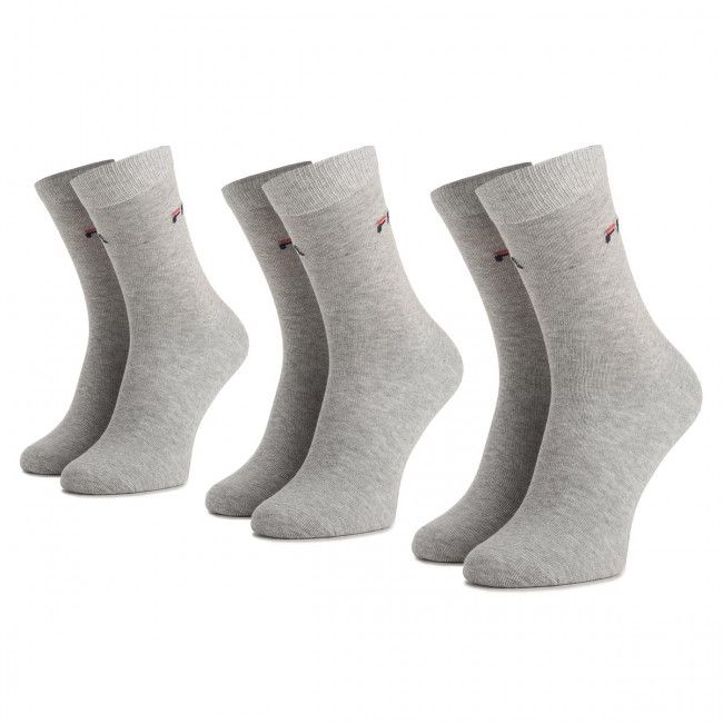 Set di 3 paia di calzini lunghi unisex Fila - F9630 Grey 400