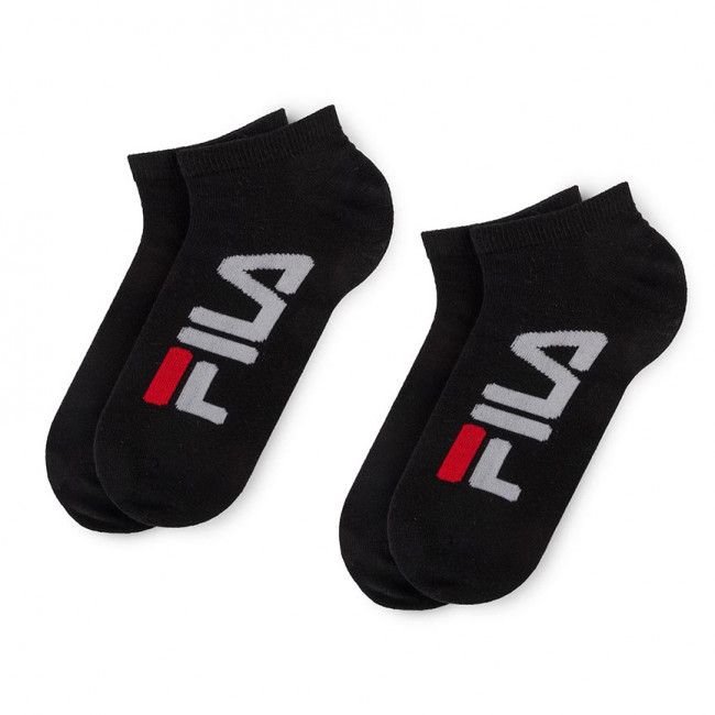 Set di 2 paia di calzini corti unisex Fila - Calza Invisibile F9199 Black 200