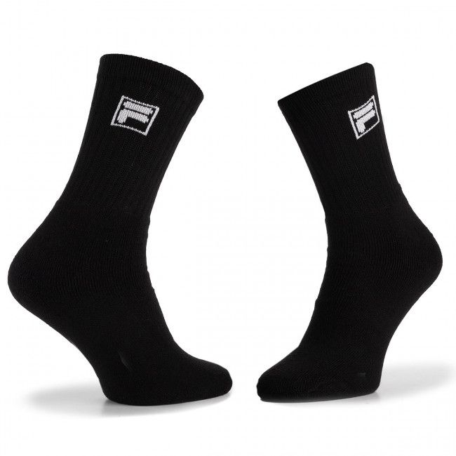 Set di 3 paia di calzini lunghi unisex Fila - Calza Tennis Socks F9000 Black