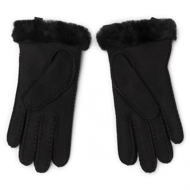 Guanti da donna Ugg - W Shorty Glove W Leather Trim 17367 Black 1