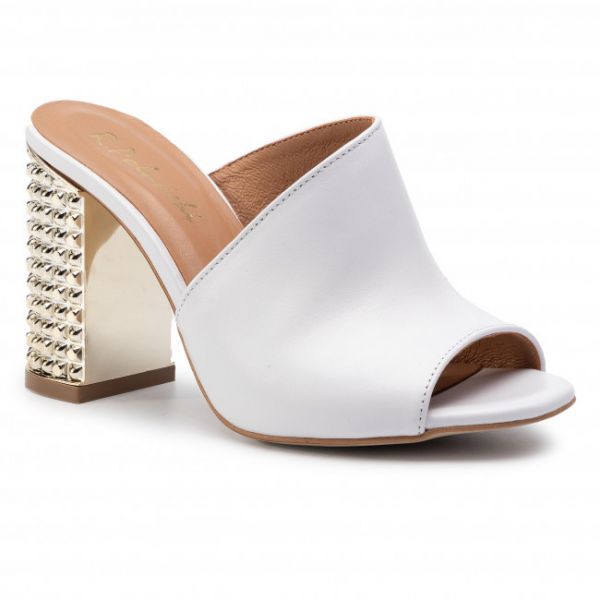 Ciabatte R.POLAŃSKI - 0936 Biały Lico