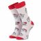 Calzini lunghi unisex CUP OF SOX - Santa Was Here A Bianco Multicolore
