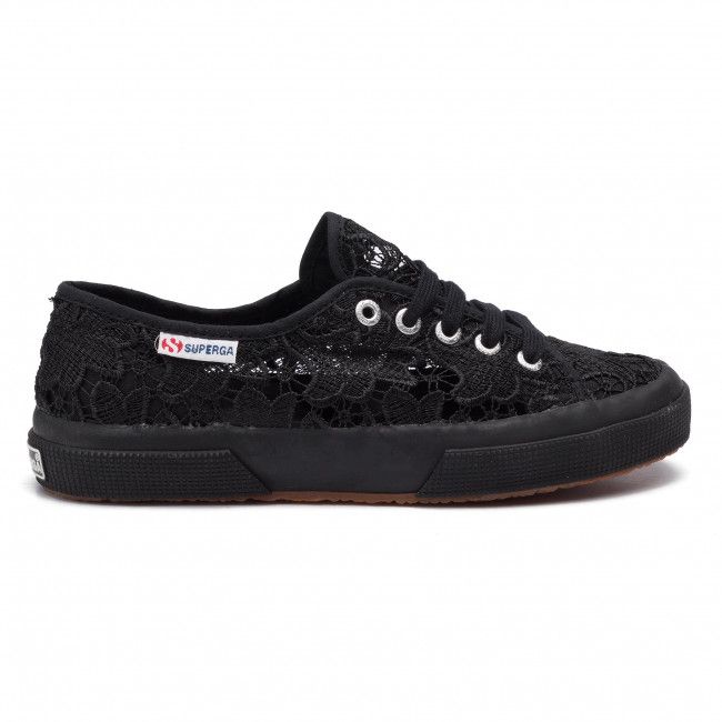 Scarpe sportive SUPERGA - 2750 Macramew S008YA0 Full Black 996