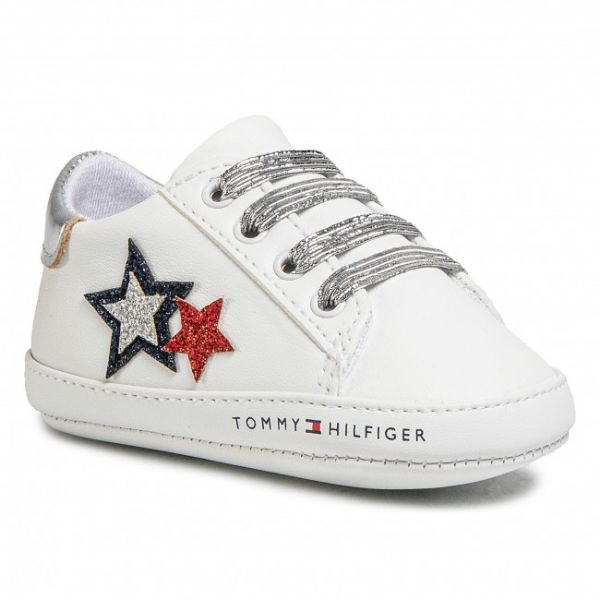 Scarpe basse Tommy Hilfiger - Lace Up T0A4-30594-0886 White/Blue/red Y003 Scarpe basse Tommy Hilfiger - Lace Up T0A4-30594-0886 White/Blue/red Y003