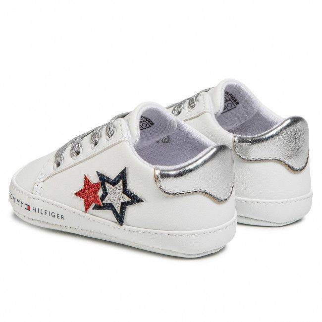 Scarpe basse Tommy Hilfiger - Lace Up T0A4-30594-0886 White/Blue/red Y003