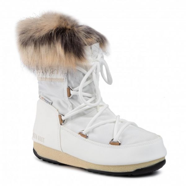 Stivali da neve MOON BOOT - Monaco Low Wp 2 240088002 White Stivali da neve MOON BOOT - Monaco Low Wp 2 240088002 White