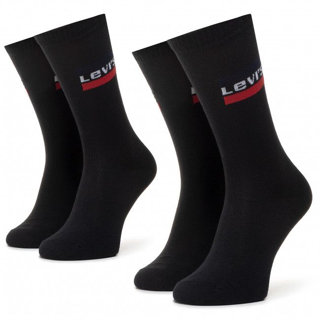 Set di 2 paia di calzini lunghi unisex LEVI'S - 37157-0157 Black