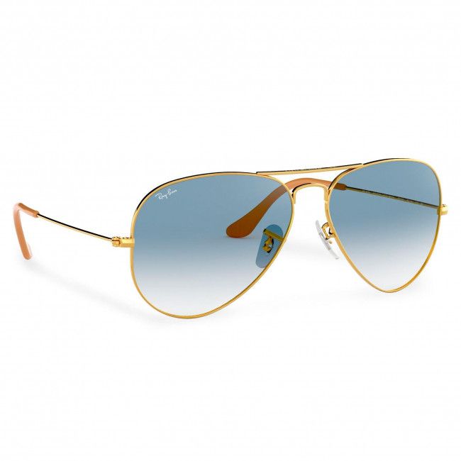 Occhiali da sole Ray-Ban - Aviator Large Metal 0RB3025 001/3F Gold/Light Blue Gradient