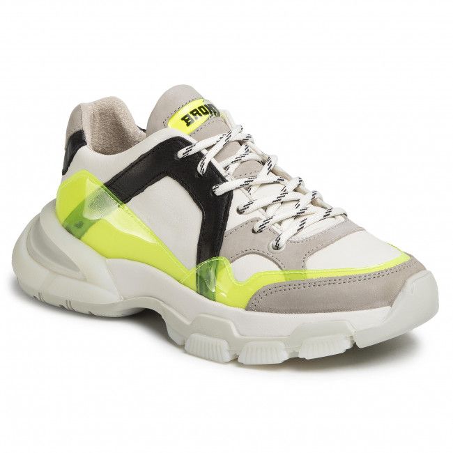 Sneakers BRONX - 66295-BV Off White/N.Yellow/Black 3330