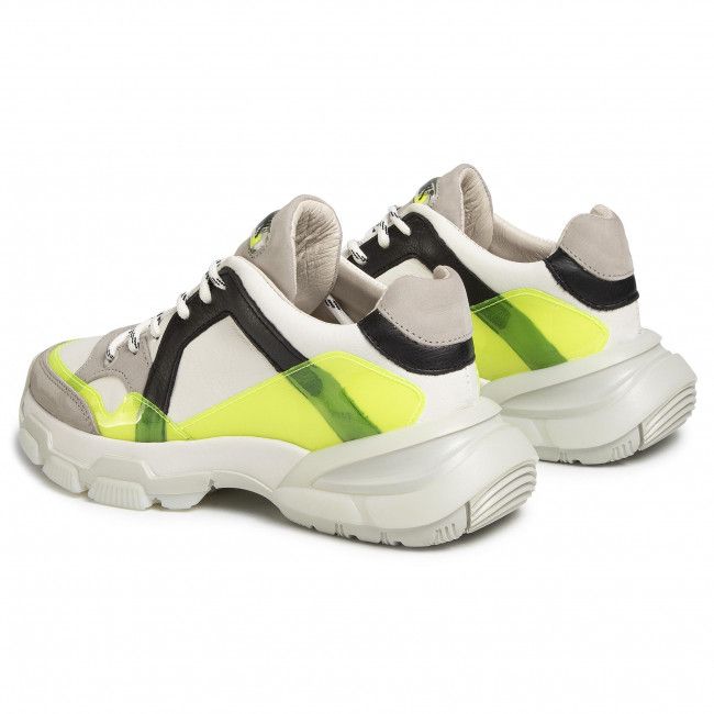 Sneakers BRONX - 66295-BV Off White/N.Yellow/Black 3330