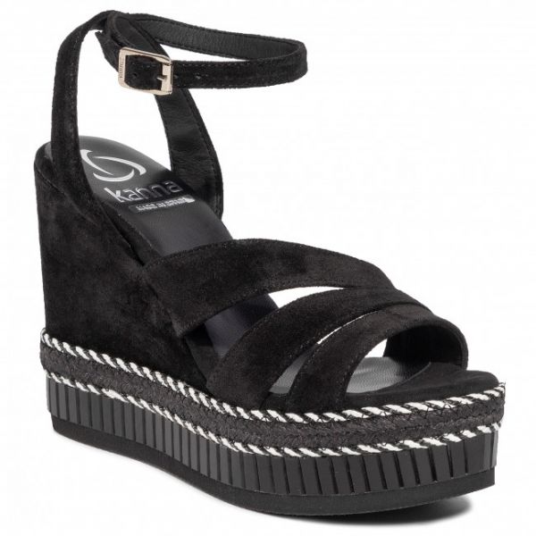 Espadrillas KANNA - 20KV20270 Cortina Negra