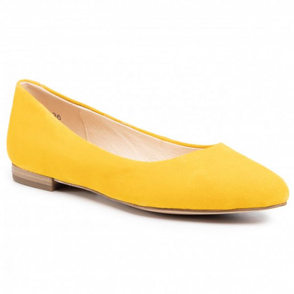 Ballerine CAPRICE - 9-22104-24 Yellow Suede 641 Ballerine CAPRICE - 9-22104-24 Yellow Suede 641