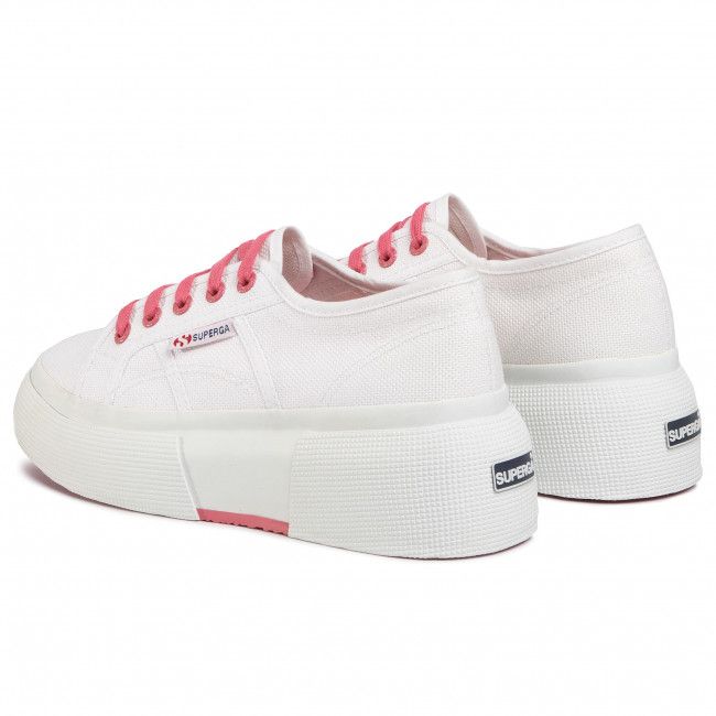 Scarpe sportive SUPERGA - 2287 Cotwcontrast S1114EW White/Pink Extase