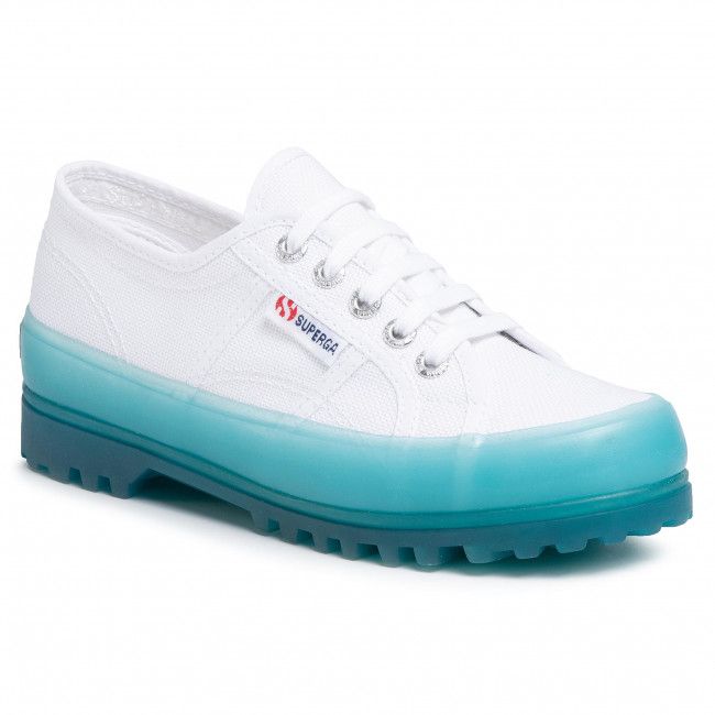 Scarpe basse SUPERGA - 2555 Alpina Jellygum Cotu S1115LW White/Blue Lt Crystal A0E