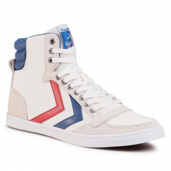 Sneakers HUMMEL - Slimmer Stadil High 63511-9228 White/Blue/Red/Gum Sneakers HUMMEL - Slimmer Stadil High 63511-9228 White/Blue/Red/Gum