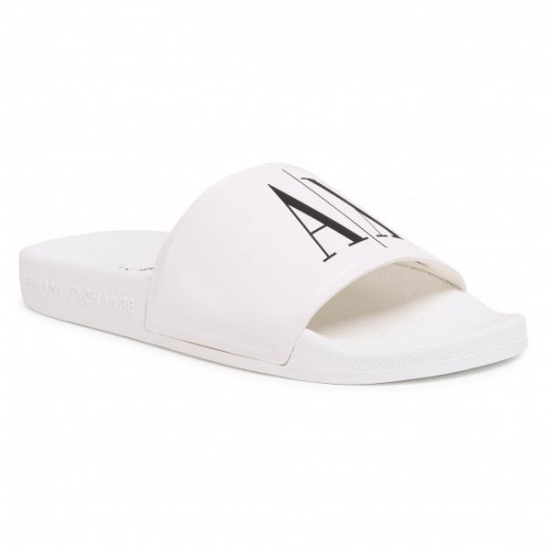 Ciabatte ARMANI EXCHANGE - XDP011 XV303 00152 Op White/Black Logo