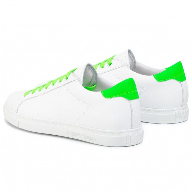 Sneakers EMPORIO ARMANI - X3X086 XM421 M662 Opt.White/Green Fluo