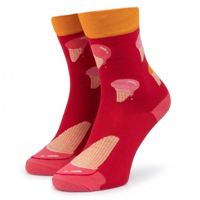 Calzini lunghi unisex CUP OF SOX - Przełam Lody A Multicolore Rosso