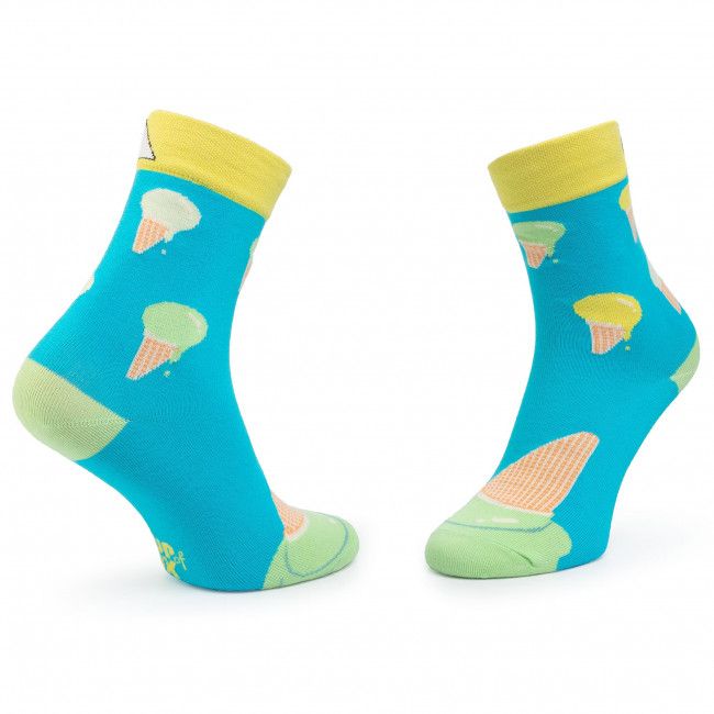 Calzini lunghi unisex CUP OF SOX - Przełam lody B Niebieskie Blu Multicolore