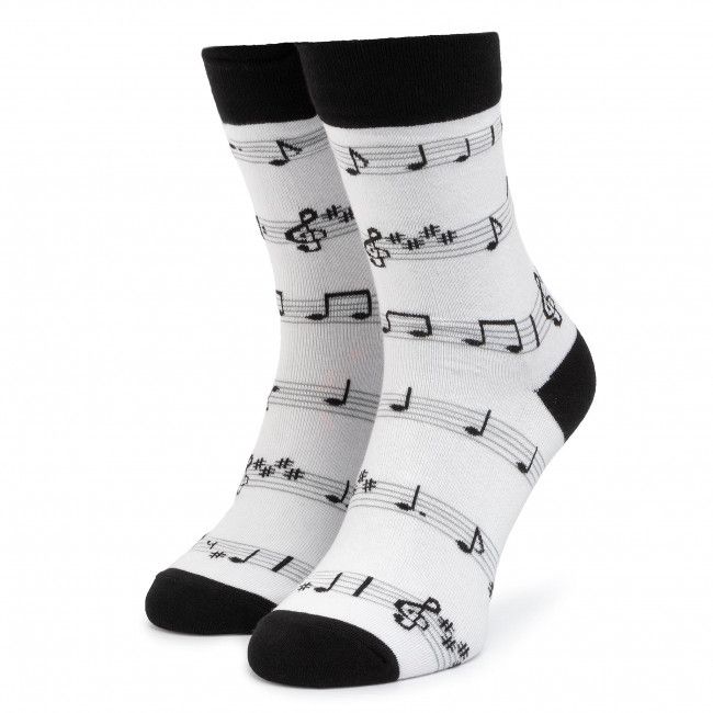 Calzini lunghi unisex CUP OF SOX - Czytaj Z Nóg A Bianco Multicolore